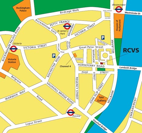 Map of the RCVS